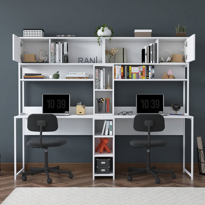 Hanah Home Escritorio de Estudio Blanco 210 cm